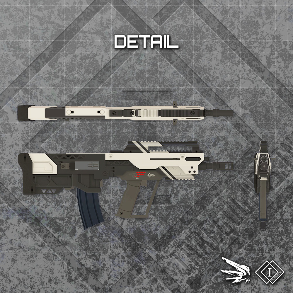 【オリジナル3Dモデル】Chapalu-シャパリュ-【ブルパップライフル】