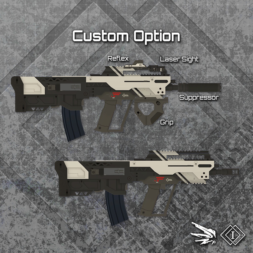 【オリジナル3Dモデル】Chapalu-シャパリュ-【ブルパップライフル】