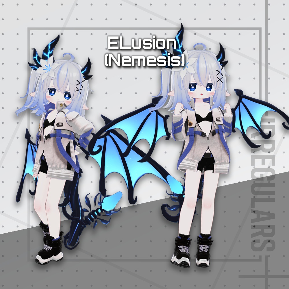 【オリジナル3Dモデル】GridRunner【アバター対応衣装】