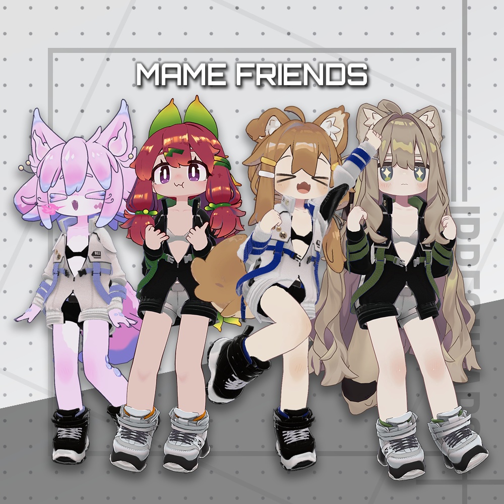 【オリジナル3Dモデル】GridRunner【アバター対応衣装】