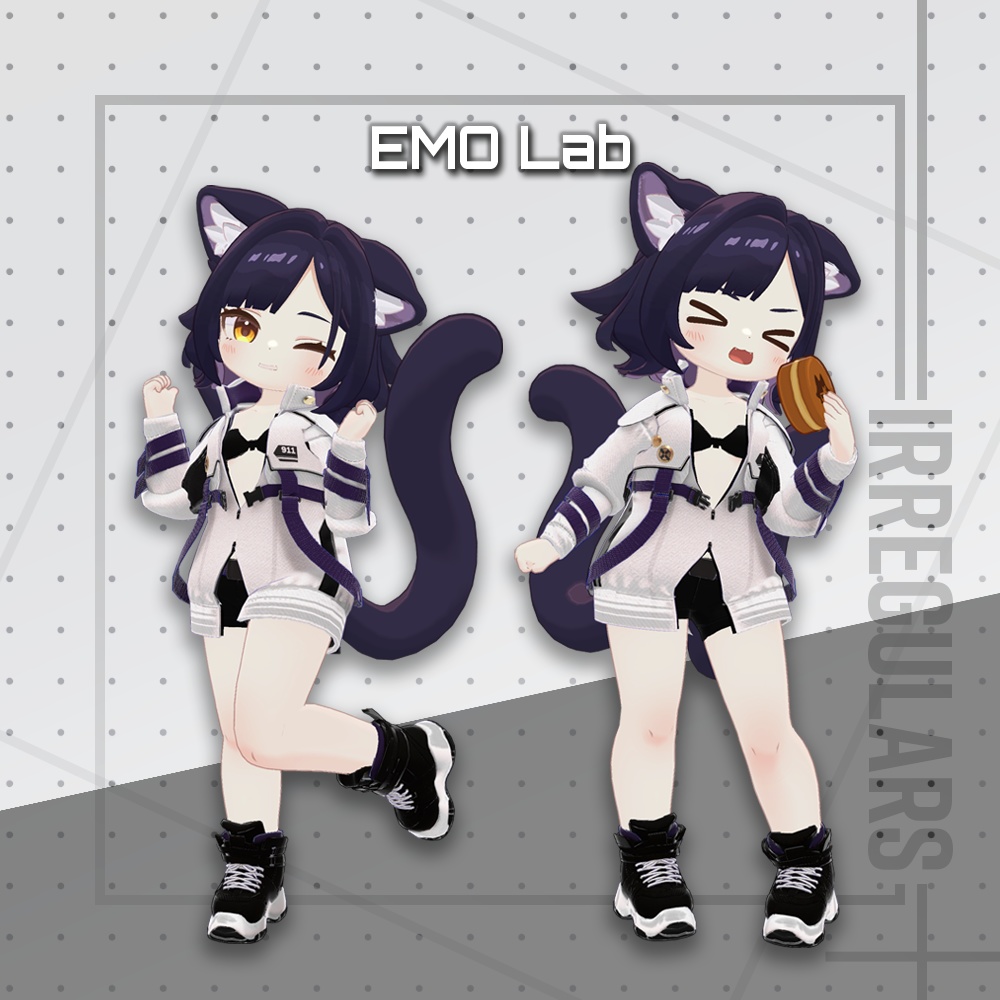 【オリジナル3Dモデル】GridRunner【アバター対応衣装】