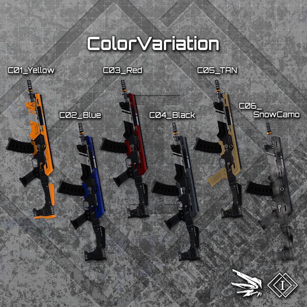 【オリジナル3Dモデル】Aggressor-アグレッサー-【アサルトライフル】