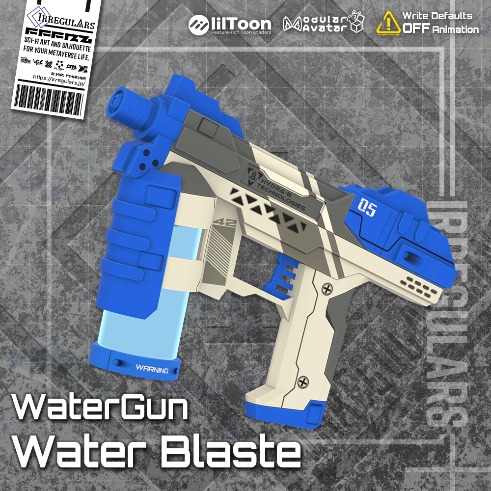 【オリジナル3Dモデル】Water Blaste-ウォーターブラスター-【水鉄砲】