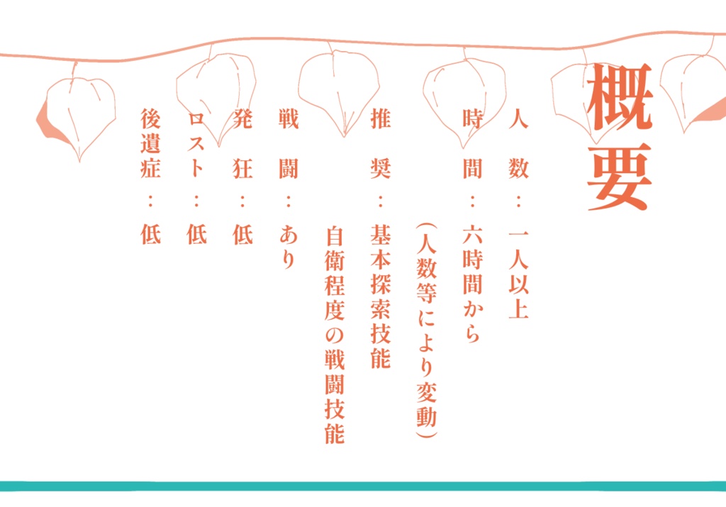 【CoCシナリオ】朽つる縄