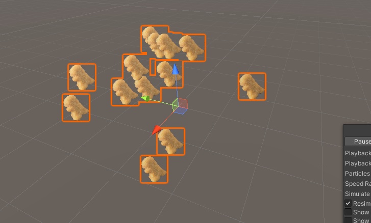 Dino Chicken nugget particles unity package VRC ディノチキンナゲット粒子ユニティパッケージ