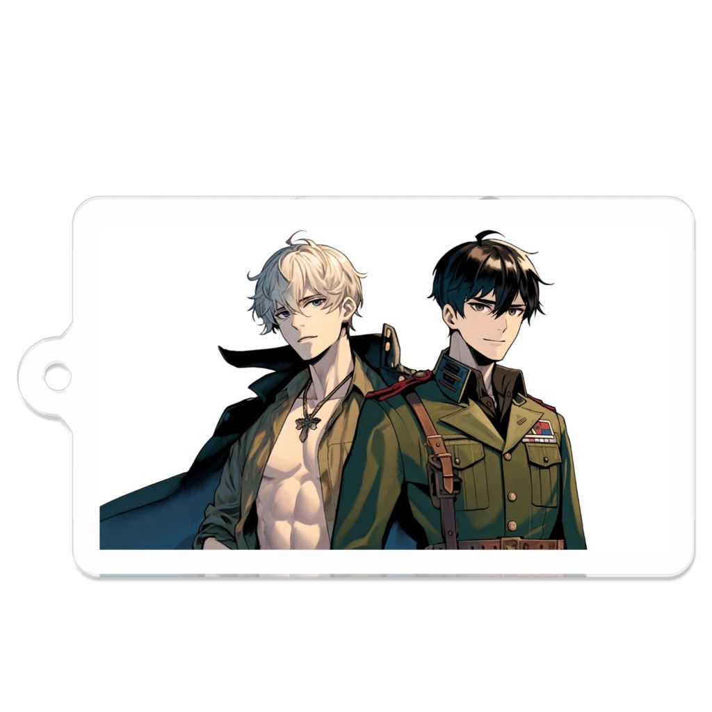 10_軍服-真面目で寡黙な年下部下×ちょっとガードが甘いお兄さん上官_アクリルキーホルダー