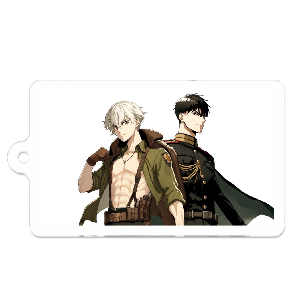 12_軍服-真面目で寡黙な年下部下×ちょっとガードが甘いお兄さん上官_アクリルキーホルダー