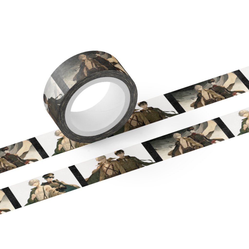 軍服-真面目で寡黙な年下部下×ちょっとガードが甘いお兄さん上官_マスキングテープ