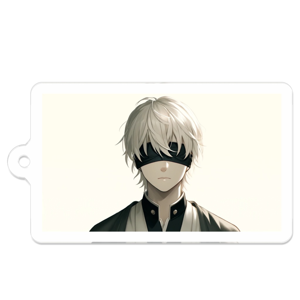 1_目隠し男子-不気味な魅力_アクリルキーホルダー