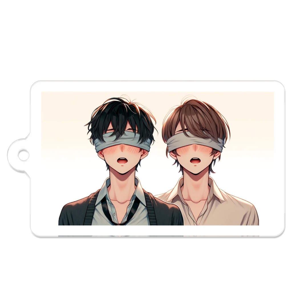 2_目隠し男子-不気味な魅力_アクリルキーホルダー