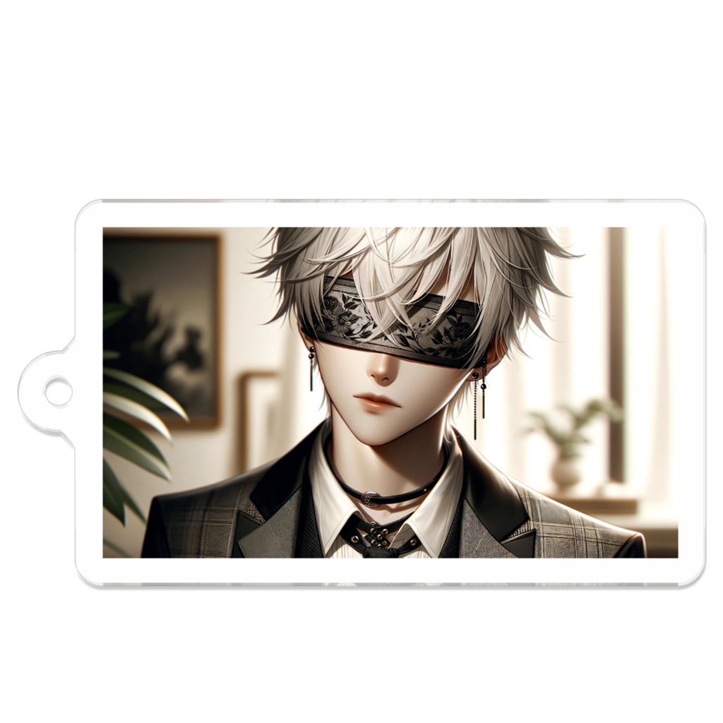 4_目隠し男子-不気味な魅力_アクリルキーホルダー