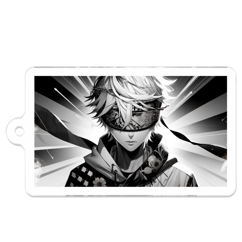 6_目隠し男子-不気味な魅力_アクリルキーホルダー