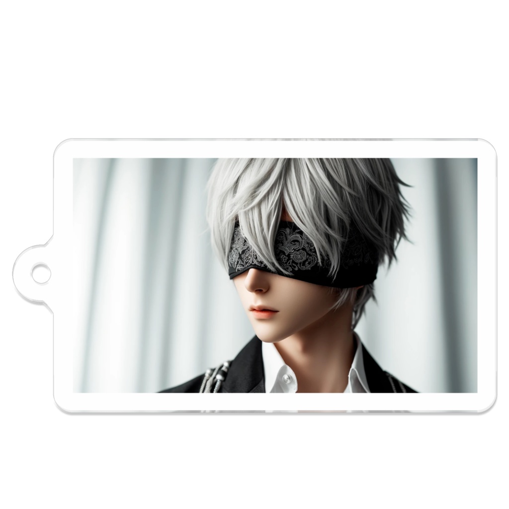 8_目隠し男子-不気味な魅力_アクリルキーホルダー