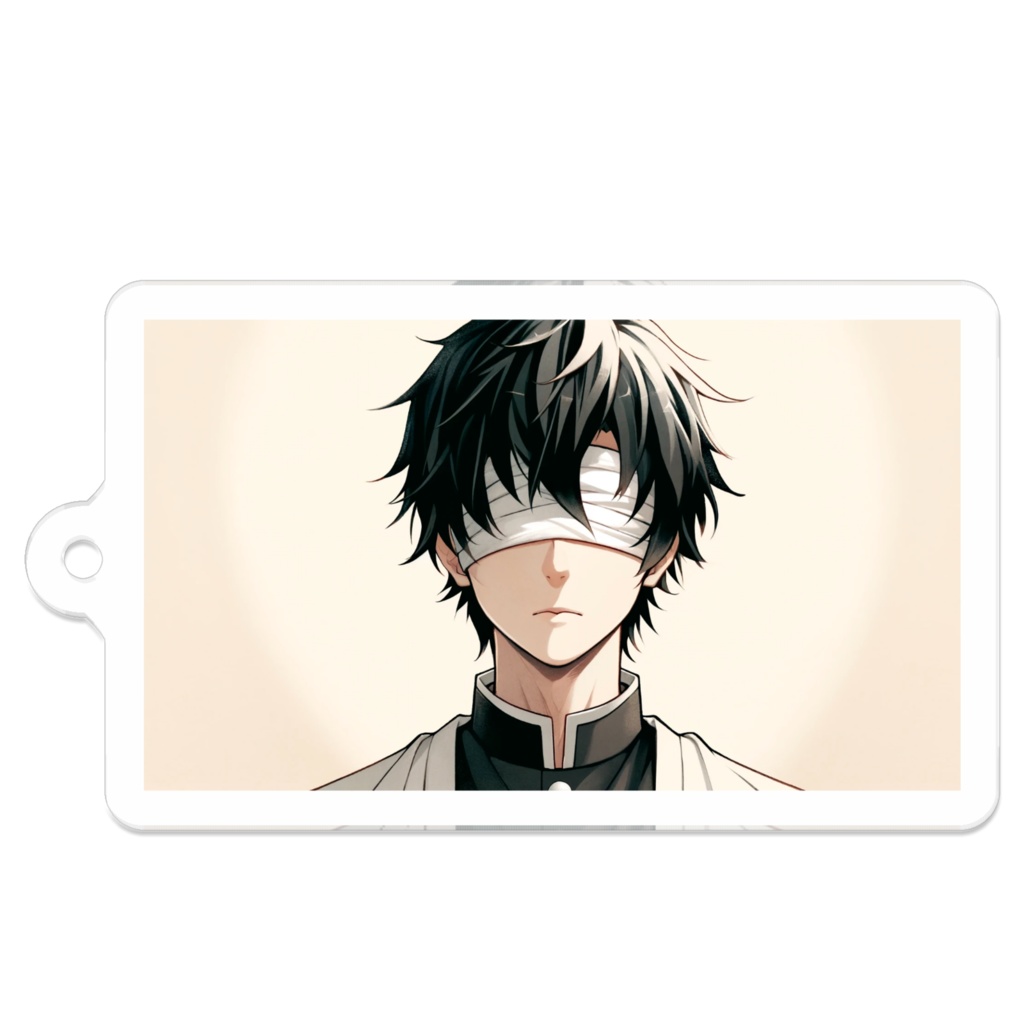 9_目隠し男子-不気味な魅力_アクリルキーホルダー