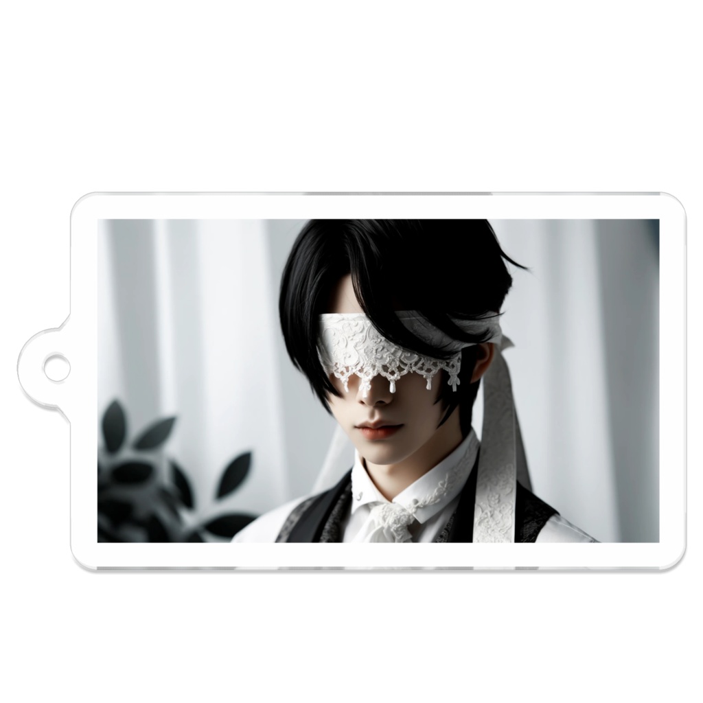 11_目隠し男子-不気味な魅力_アクリルキーホルダー