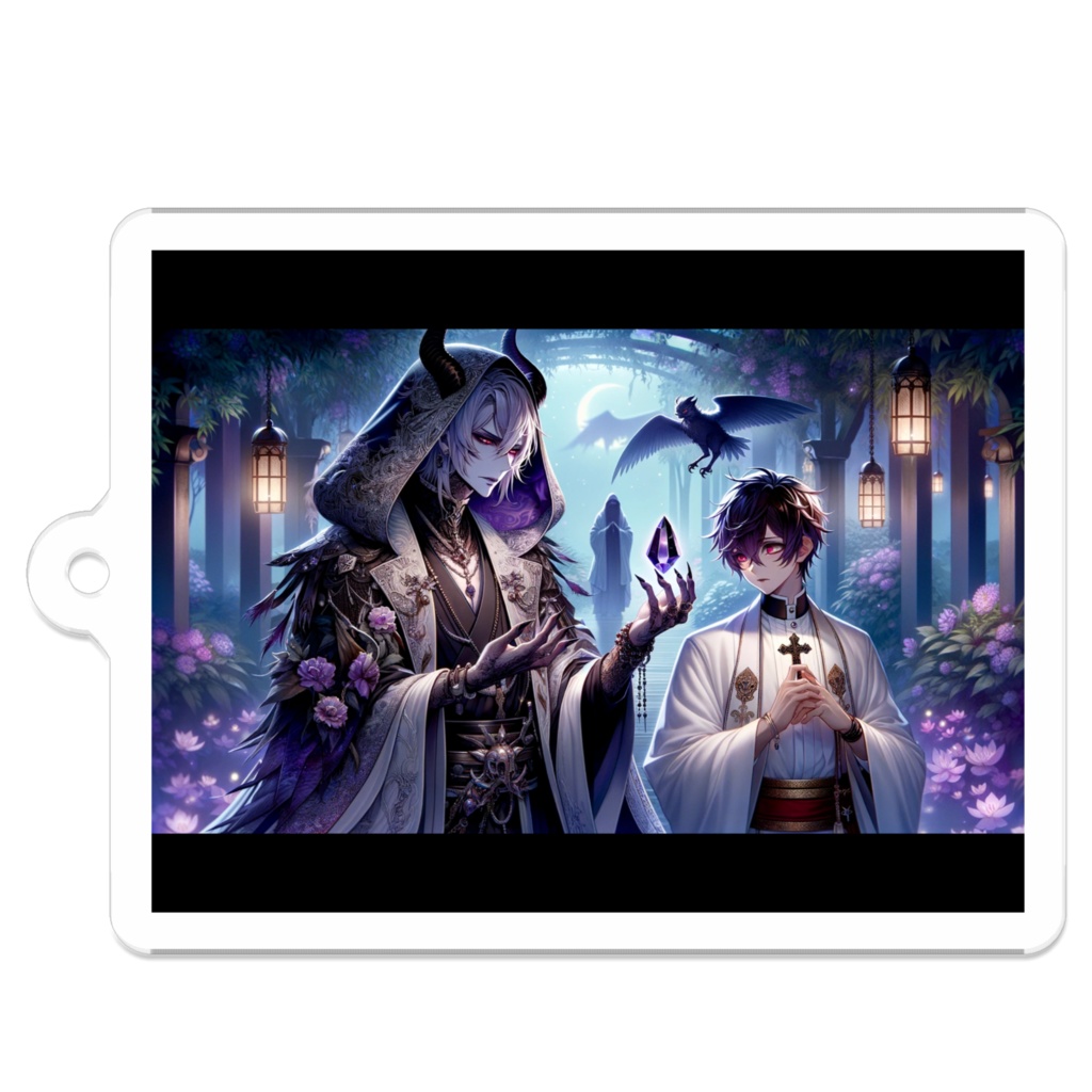 2_悪魔と司祭様_アクリルキーホルダー