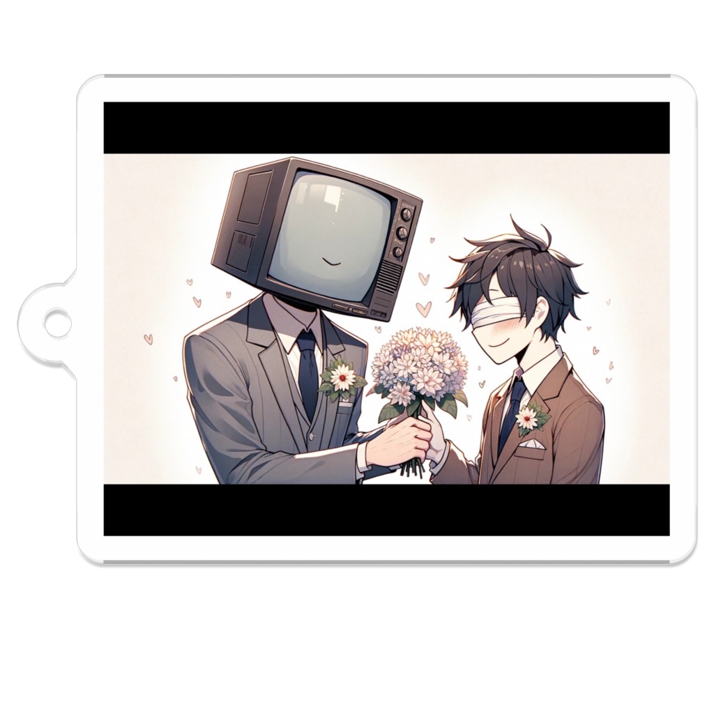 3_テレビ男と盲目男子_アクリルキーホルダー