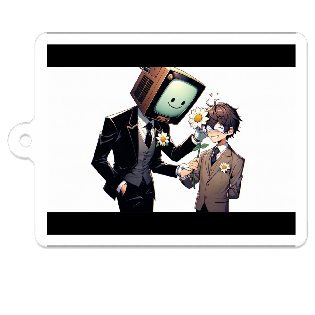 4_テレビ男と盲目男子_アクリルキーホルダー