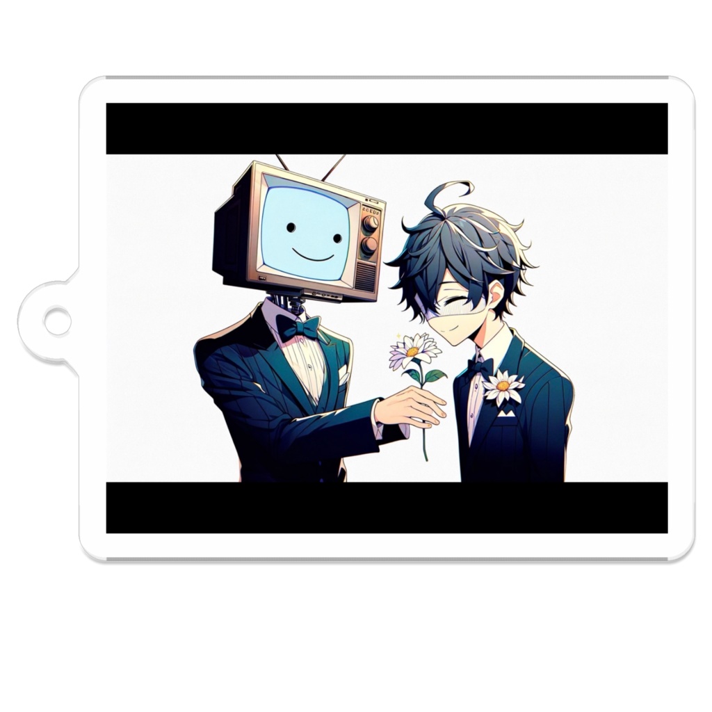 5_テレビ男と盲目男子_アクリルキーホルダー