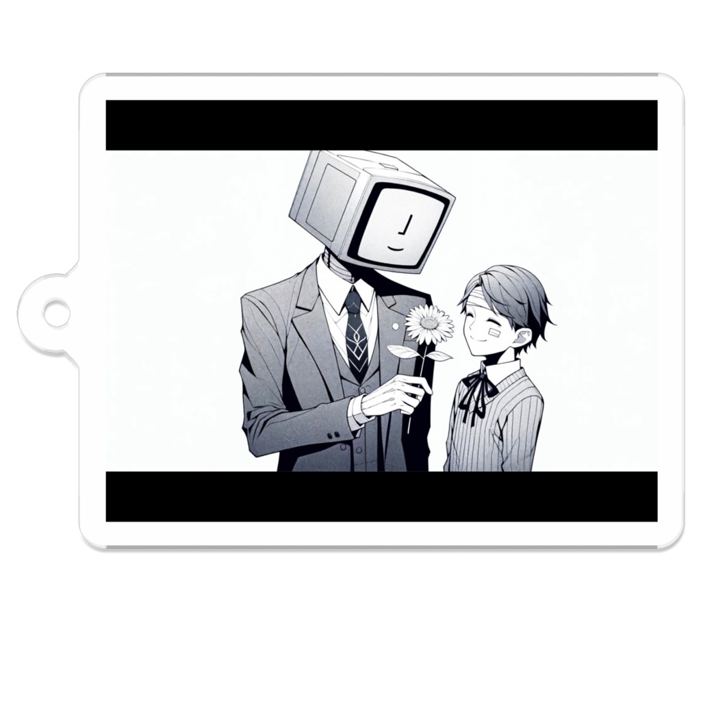 7_テレビ男と盲目男子_アクリルキーホルダー