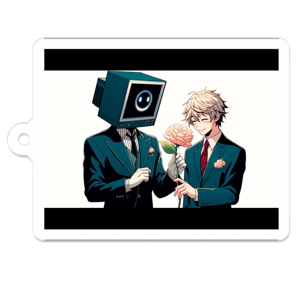 8_テレビ男と盲目男子_アクリルキーホルダー