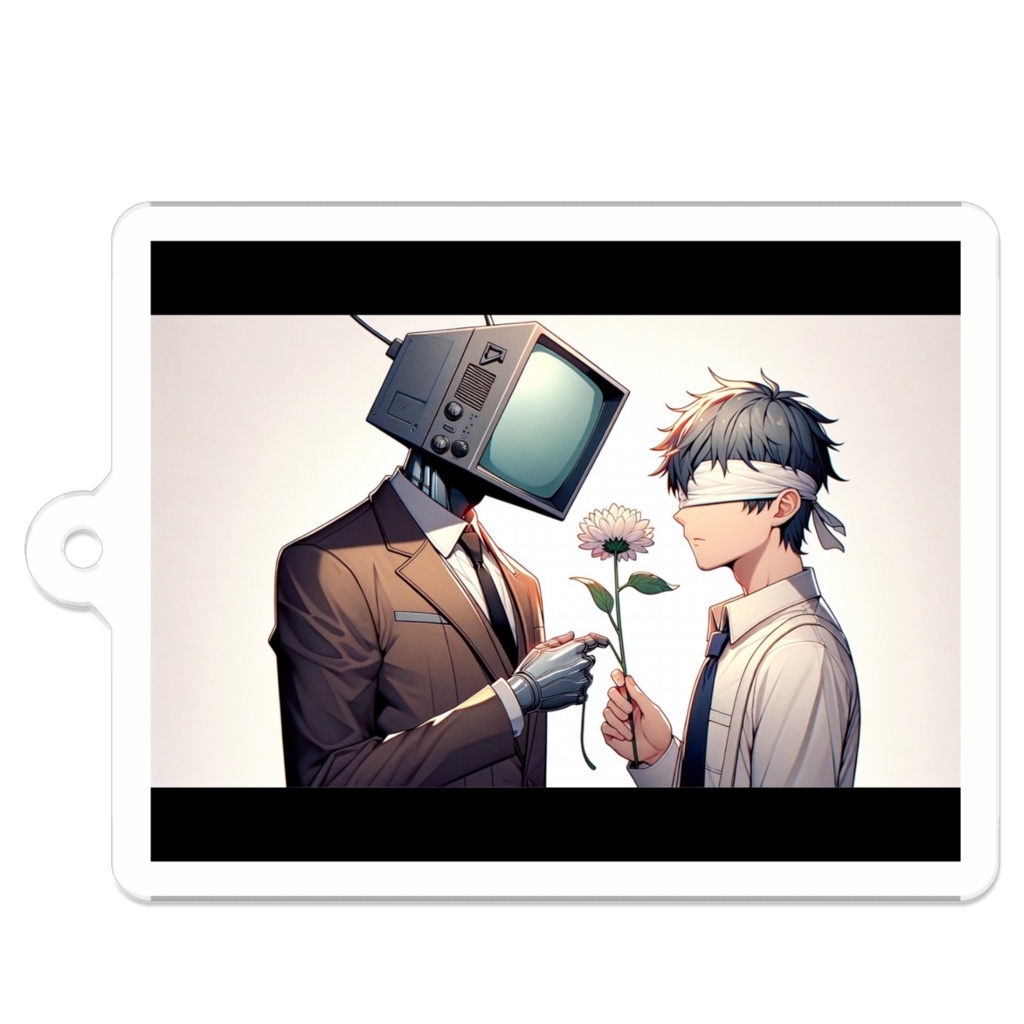 10_テレビ男と盲目男子_アクリルキーホルダー