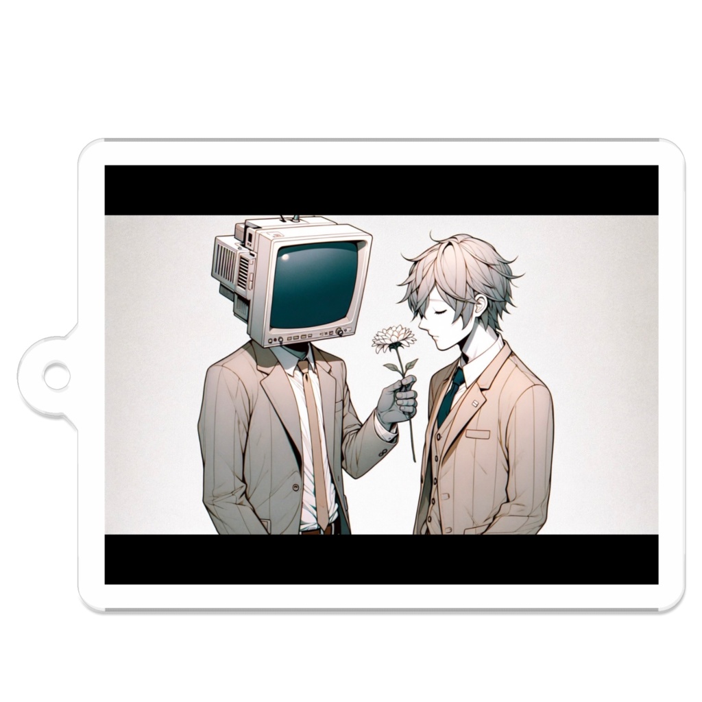 15_テレビ男と盲目男子_アクリルキーホルダー