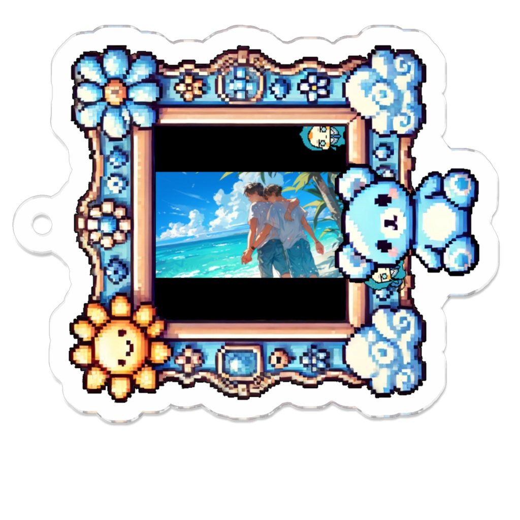 5_夏空とブロマンス_アクリルキーホルダー
