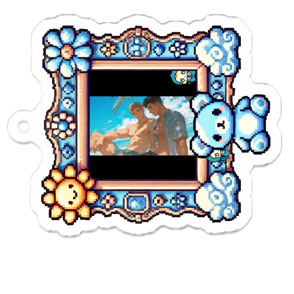 6_夏空とブロマンス_アクリルキーホルダー