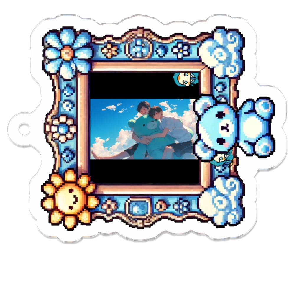 7_夏空とブロマンス_アクリルキーホルダー