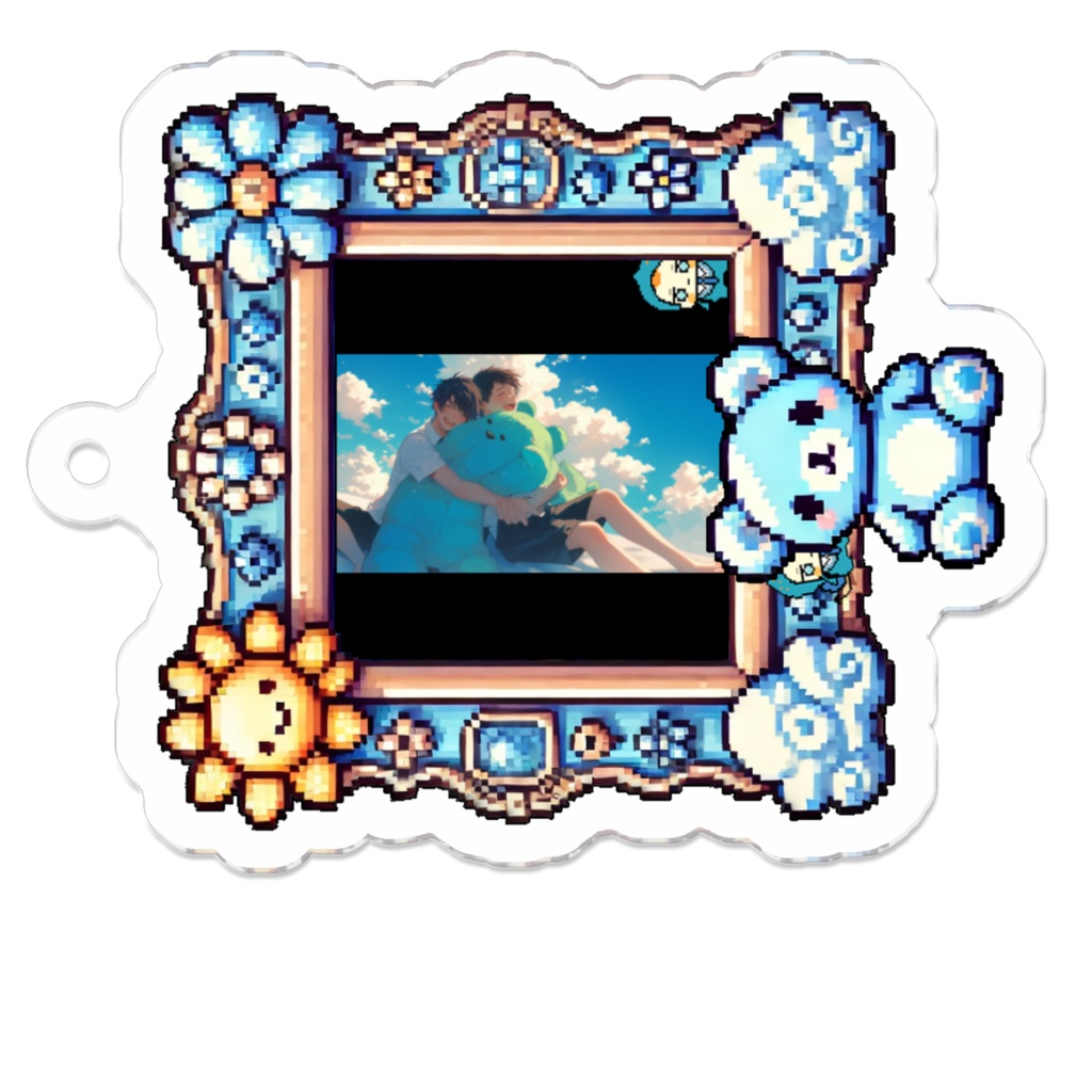 8_夏空とブロマンス_アクリルキーホルダー