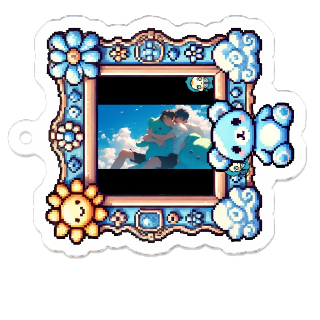 9_夏空とブロマンス_アクリルキーホルダー