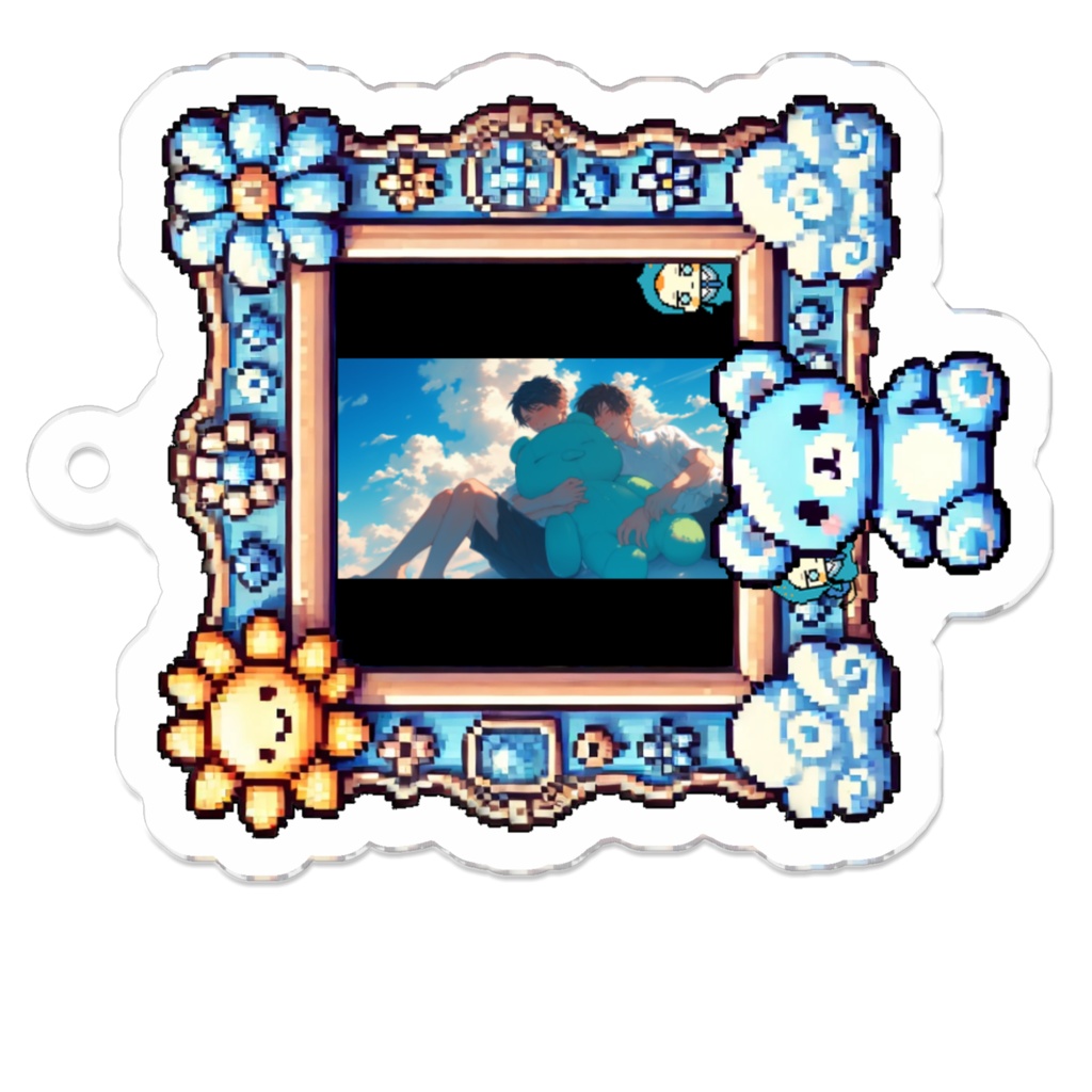 10_夏空とブロマンス_アクリルキーホルダー