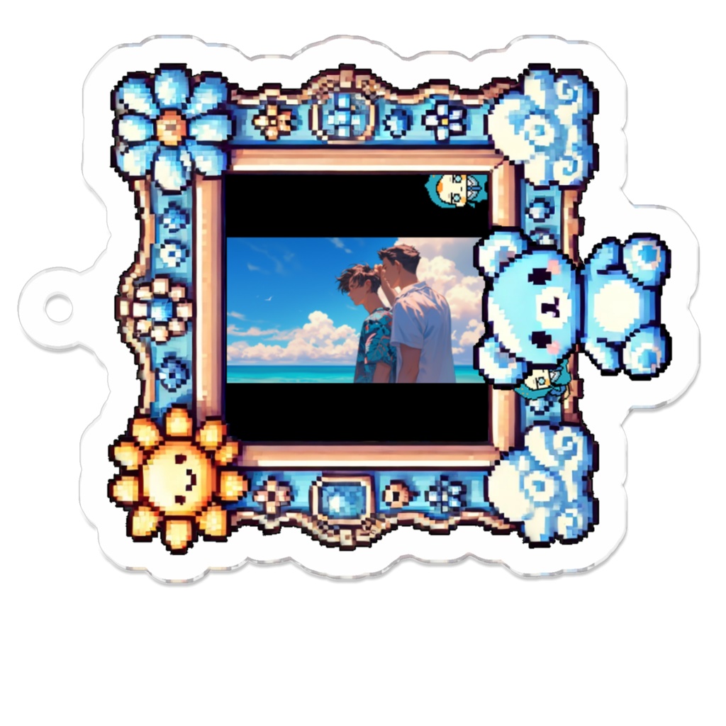 11_夏空とブロマンス_アクリルキーホルダー
