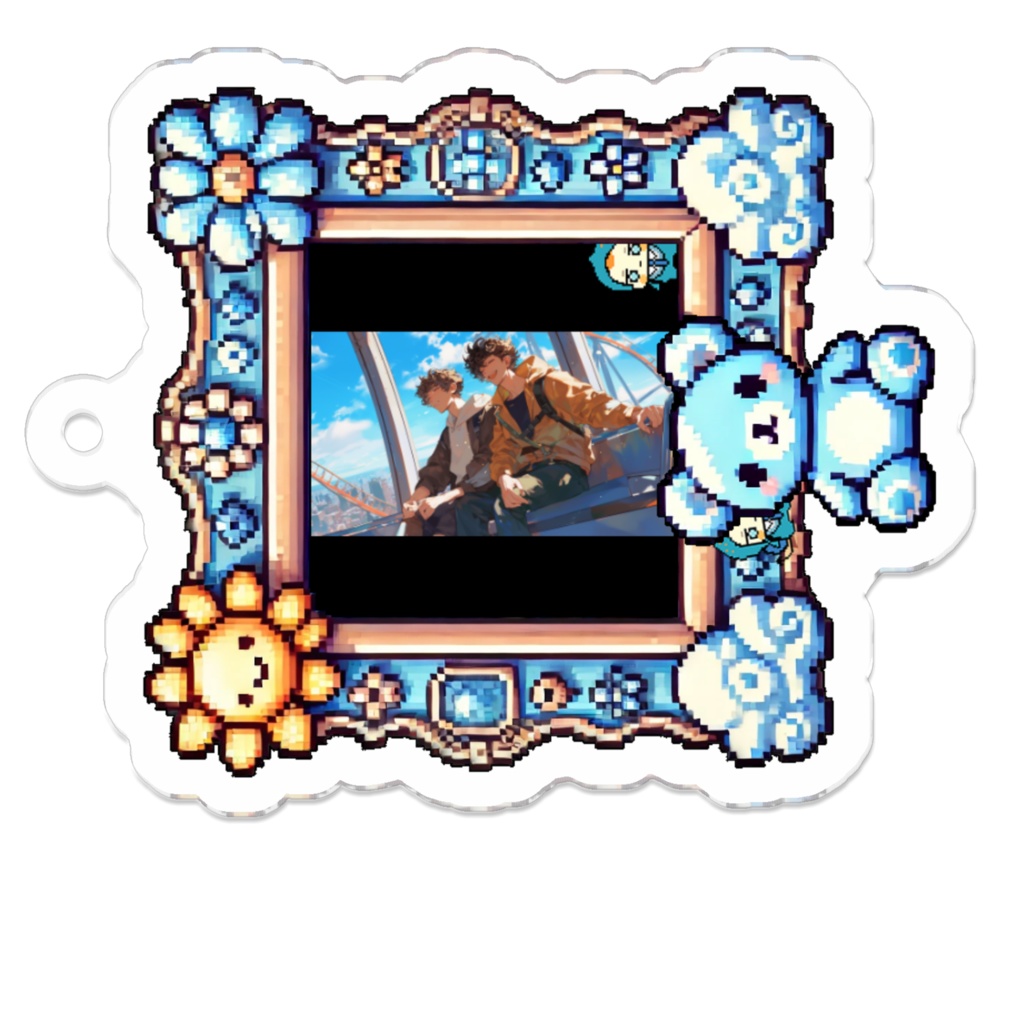 12_夏空とブロマンス_アクリルキーホルダー