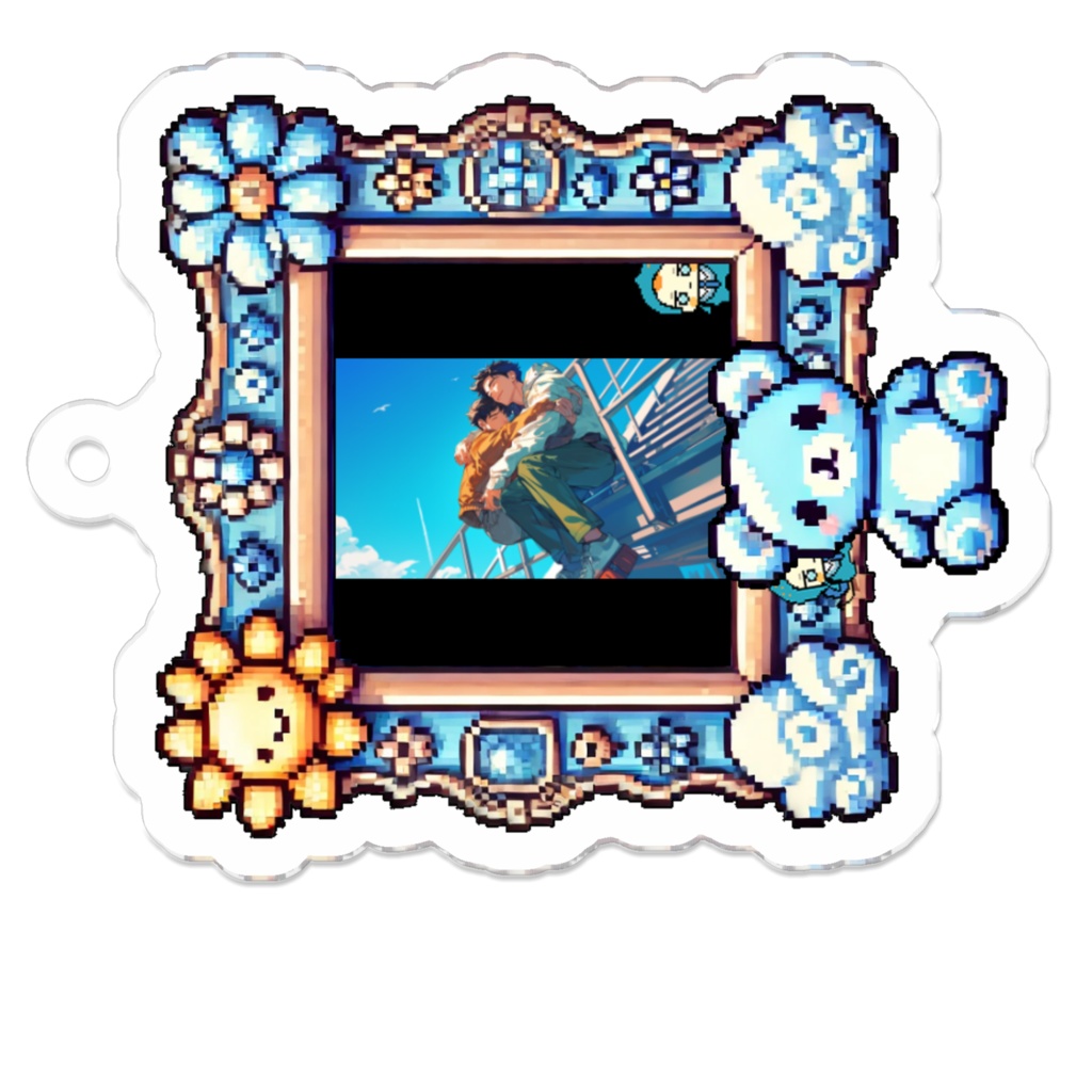 13_夏空とブロマンス_アクリルキーホルダー