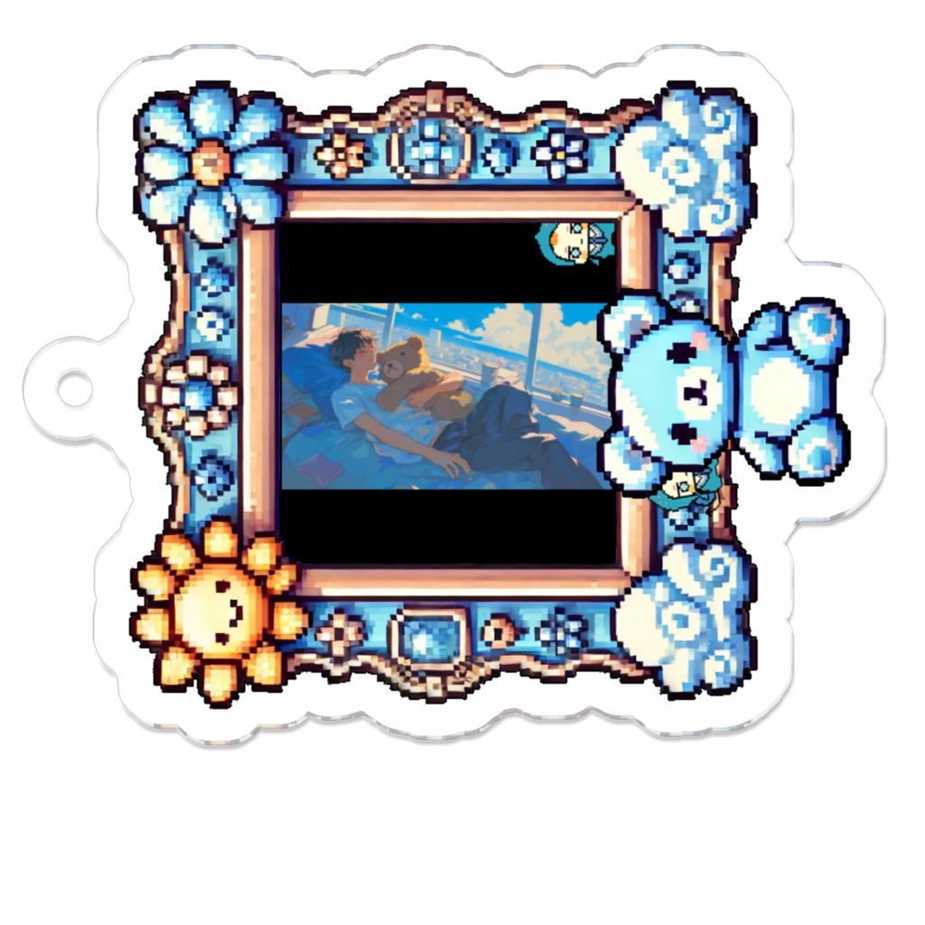 14_夏空とブロマンス_アクリルキーホルダー