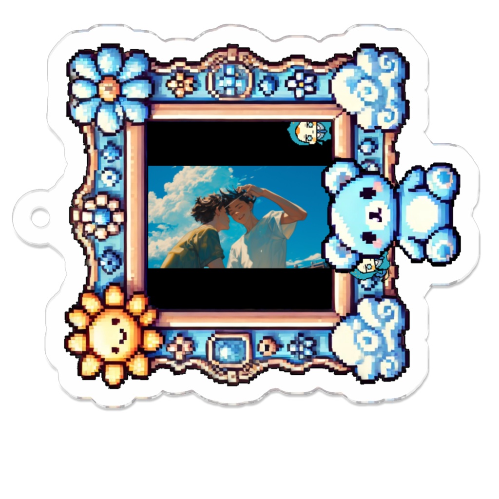 15_夏空とブロマンス_アクリルキーホルダー