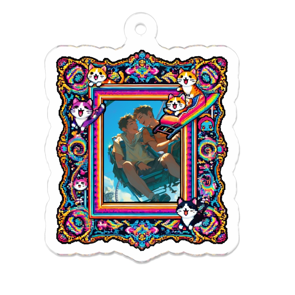 3_ジェットコースター・デート1_アクリルキーホルダー