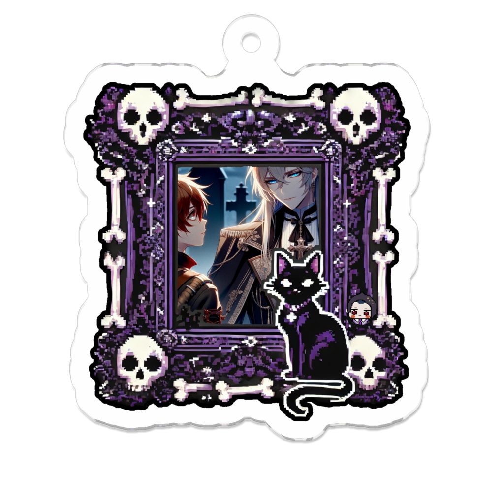 1_ホラーとブロマンス1_アクリルキーホルダー