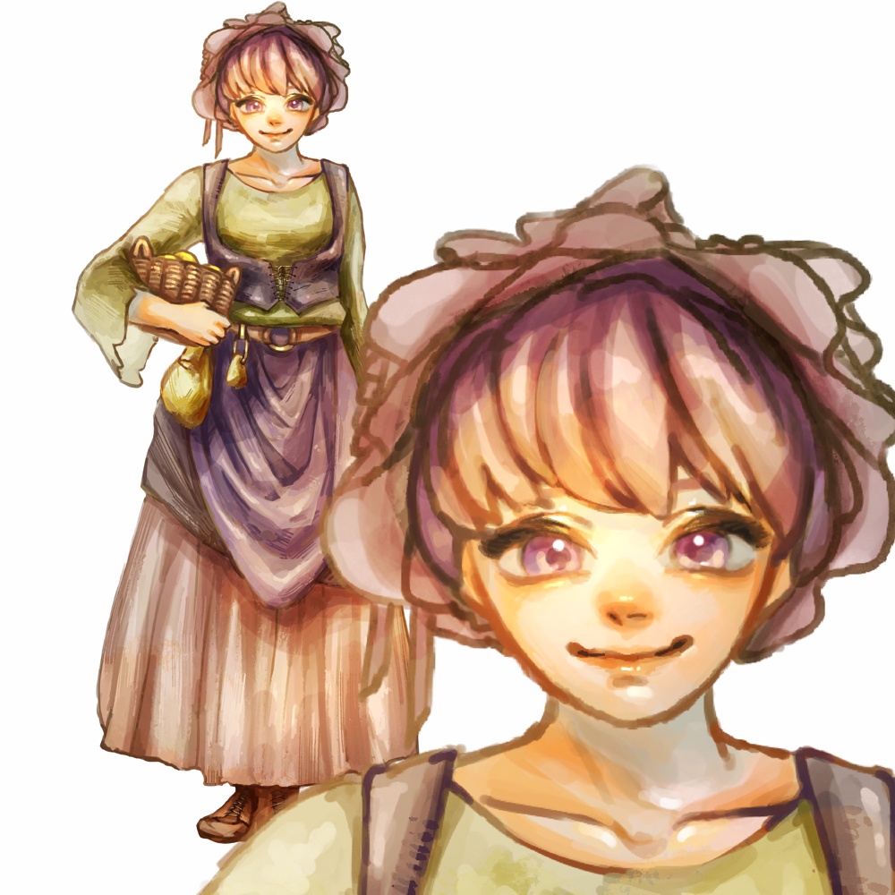 【立ち絵】女の子5/ファンタジー/農民
