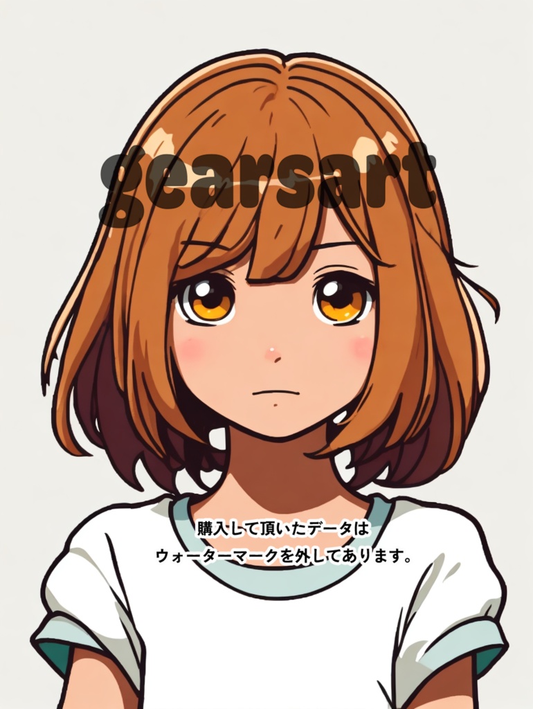 【各SNS用アイコン】茶髪ボブ女子
