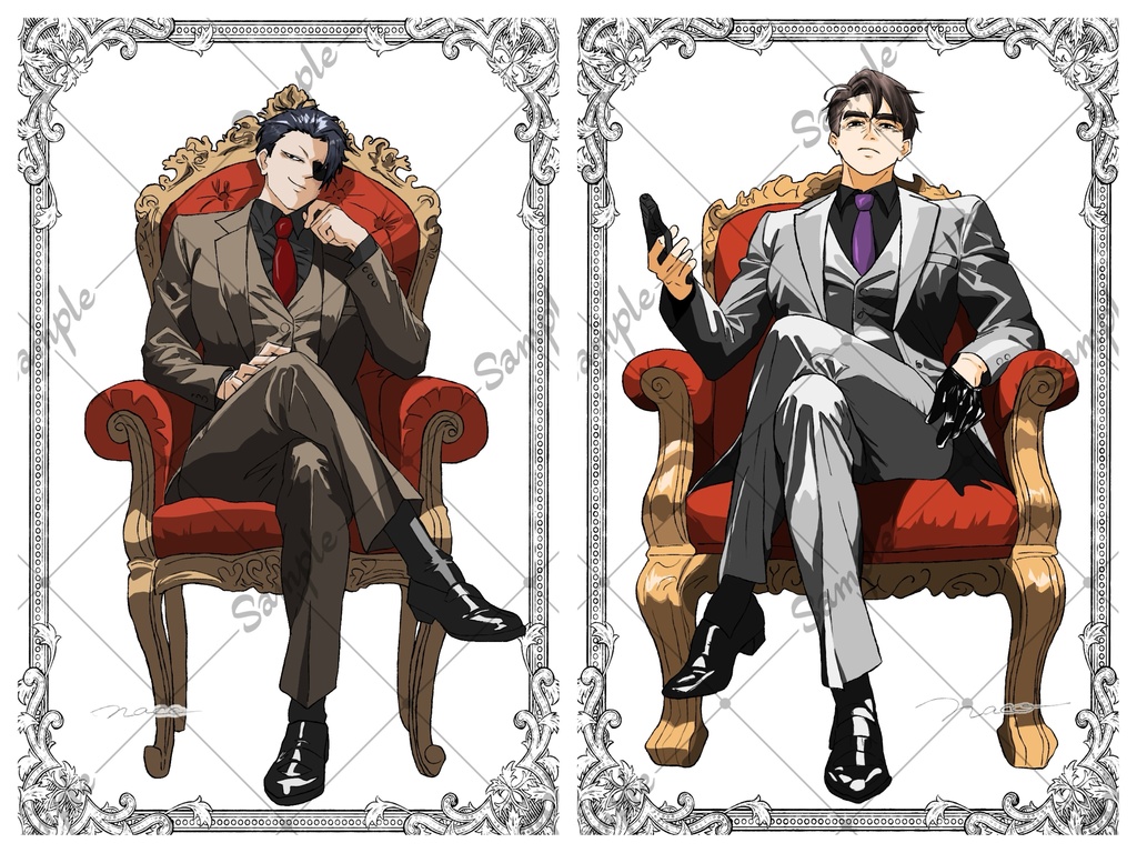 【イラストカードあり】雑渡・山本 クリアポストカードセット/イラストカード付き