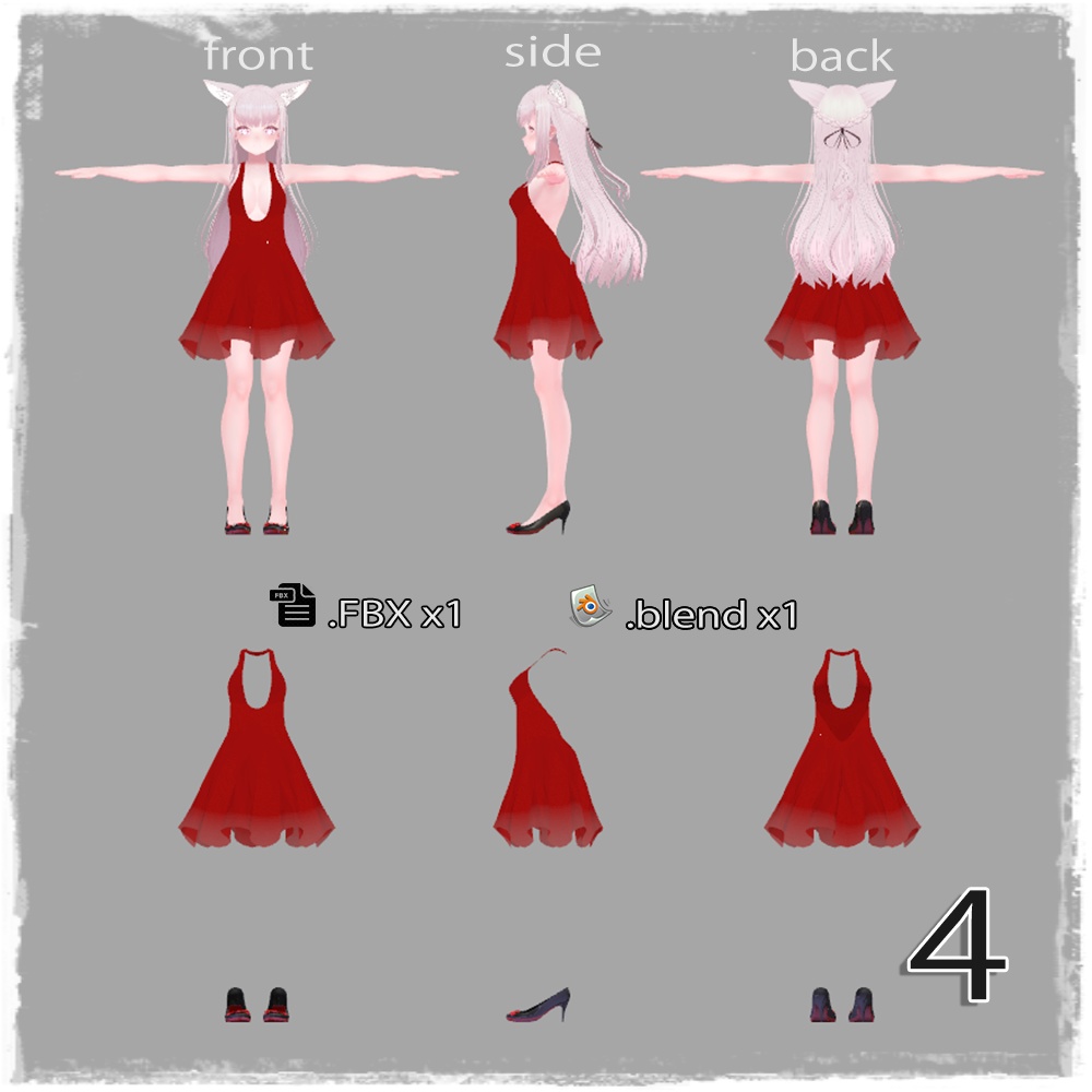 「椎名」パーティードレス 「 Party dress for Shiina 」