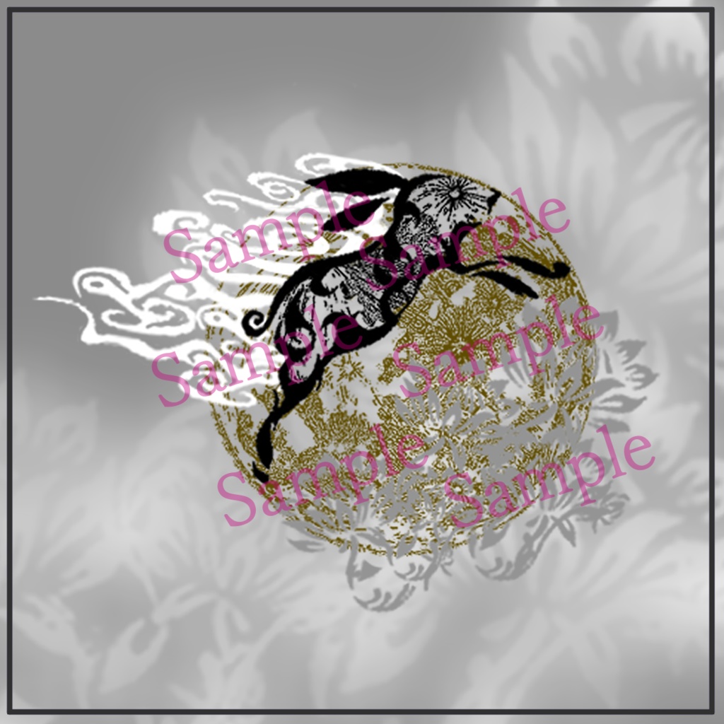 【簡単導入 / 7アバター対応】-月兎- Tattoo Textur