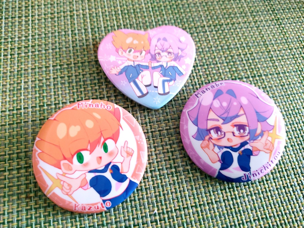 みなまな缶バッジ3個セット