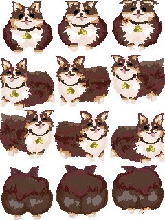 【pictSQUARE用】コーギー2種アバター【FGO ジョン・ラックランド】
