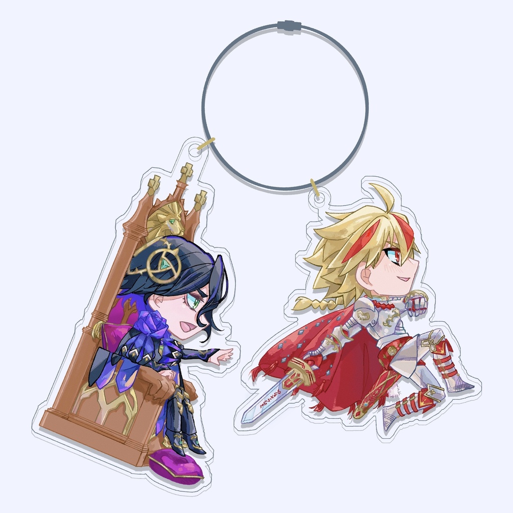 リチャード&ジョン両面アクキーセット