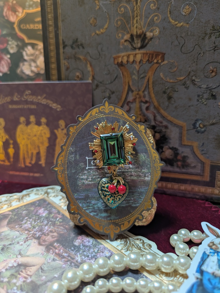 ジョジョの奇妙な冒険 花京院典明イメージ ビジューブローチ