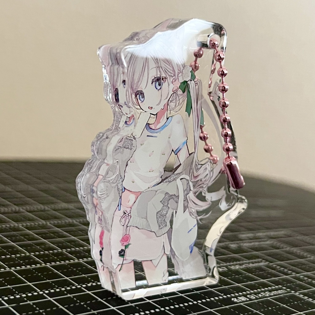 【コミティア152新作】しろひんやりアクリルキーホルダー